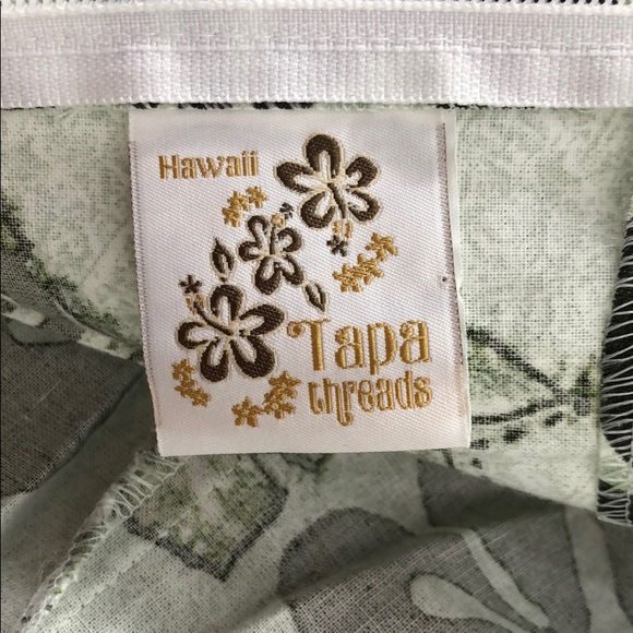 TAPA THREADS Short Aloha Dress Keyhole Tie Front - Picture 8 of 8
